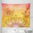 thumbnail image 1 of Botanical Tapestry, Sunflowers in Warm Colors Doodle Agriculture Design Blooming Plants, Fabric Wall Hanging Decor for Bedroom Living Room Dorm, 5 Sizes, Orange Yellow Burgundy, by Ambesonne, 1 of 1