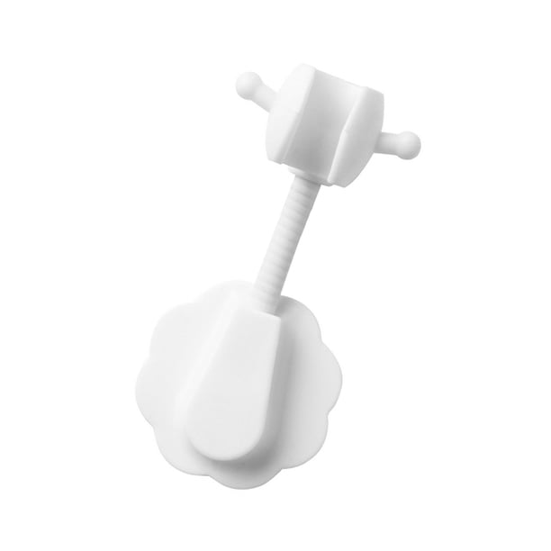 Yuarrent Soporte de cabezal de ducha de 360 ° soporte de cabezal de ducha autoadhesivo ajustable montaje en pared SPA baño Universal ABS 1 pieza Juegos de accesorios de baño blanco Yuarrent HA004240-01