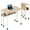 Wood color, variant on Huisuilinss Folding Desk,Small Rolling Desk With Wheels,Foldable Computer Desk With Storage Shelf,Laptop Cart Table,Sofa Table,Portable Home Office Desk For Small Space Study Writing,Easy To Fold