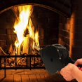 thumbnail image 2 of Fireplace Bellows with Hanging Strap Black Wood Air Blower Nozzle for Barbecue Grills, Fire Pits and Indoor Fireplaces, 2 of 4