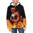 thumbnail image 3 of chaqlin Boys Football Hoodies Size 14-16 Zip Up Hoodie Sweatshirt Kids Long Sleeve Hooded Jacket Kids Sweater Top with Pocket Fall Winter Clothes, 3 of 7
