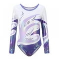 thumbnail image 1 of Prettyui Children Girls Long Sleeve Ballet Practice Dance Wear Gymnastics Bright Color Body Suits, 1 of 6