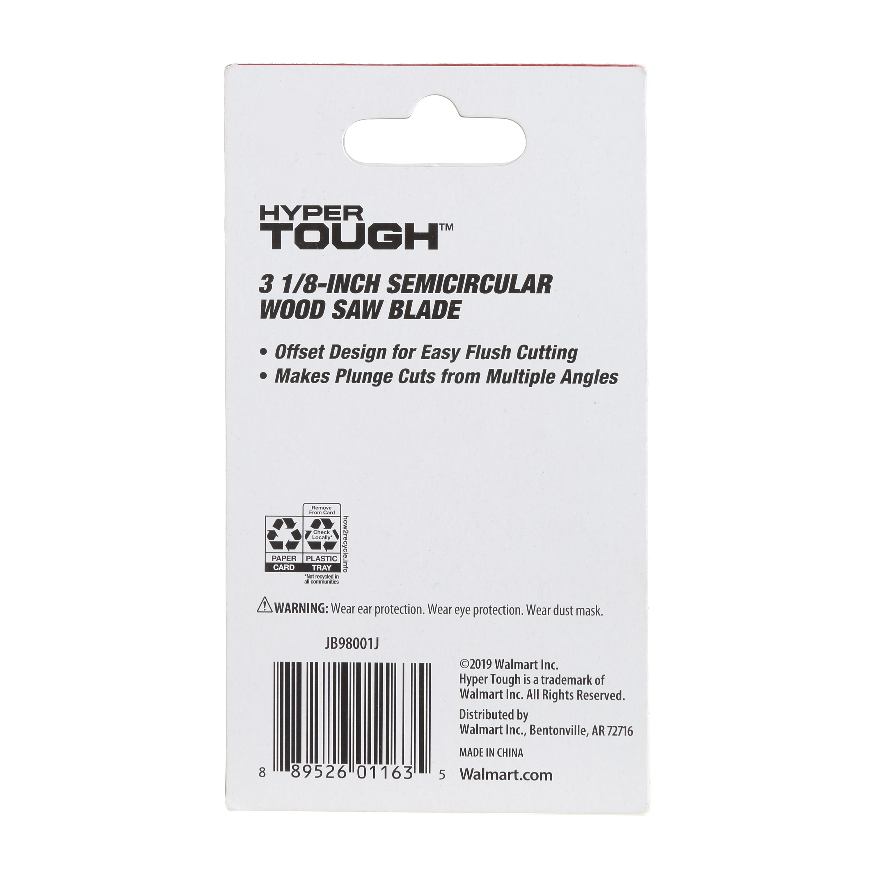 Hyper Tough JB98001J 3-1/8 Inch Semi-Circular Wood Saw Blade