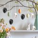 thumbnail image 5 of Decoración De Huevos De Pascua De Plástico 6 adornos colgantes de huevos de Pascua, con cáscaras de huevo rotas, para decorar el árbol y la escena de Pascua. JASKFLY, 5 of 9