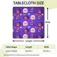 thumbnail image 2 of Halloween Elastic Edge Table Cover for Square Tables 34x34 Inch - Features Seasonal Spooky Patterns Perfect for Dining Table Protection, 2 of 6