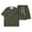 Army Green, variant on Boys Waffle Knit 2-Piece Outfit, Short Sleeve Tee & Shorts Everyday Playwear,2-3 Years