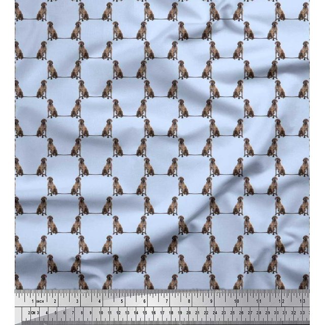 Soimoi Rayon Fabric Cane Corso Dog Print Fabric by Yard 56 Inch Wide