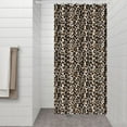 thumbnail image 3 of Leopard Pattern Shower Curtain Fashion Cheetah Spots Classic Animal Print Cute Aesthetic Abstract Design Cartoon Style Bathroom Decor Waterproof with Hooks, 3 of 5