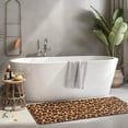 thumbnail image 2 of Brown and Black Leopard Print Kitchen Rug Mat,Kitchen Runner Rugs Non Skid Washable,Decorative Kitchen Floor Mats for Kitchen,Sink,Laundry,17"x47.2", 2 of 7