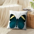 thumbnail image 4 of LALILO Throw Pillow Covers Fancy Navy Dark Blue Butterfly White Cushion Cover 18" x 18", 591 Pack, 4 of 6