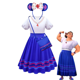 thumbnail image 3 of Disfraz de Disney Mirabel Isabela para niñas, vestido de princesa, traje de Cosplay, Encanto, Carnaval, fiesta de cumpleaños, corona, ropa, bolso, Encanto, 3 of 5