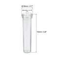 thumbnail image 2 of Uxcell 0.6" ID x 2.8" Plastic Floral Water Tubes with Caps, Clear 50 Count, 2 of 6