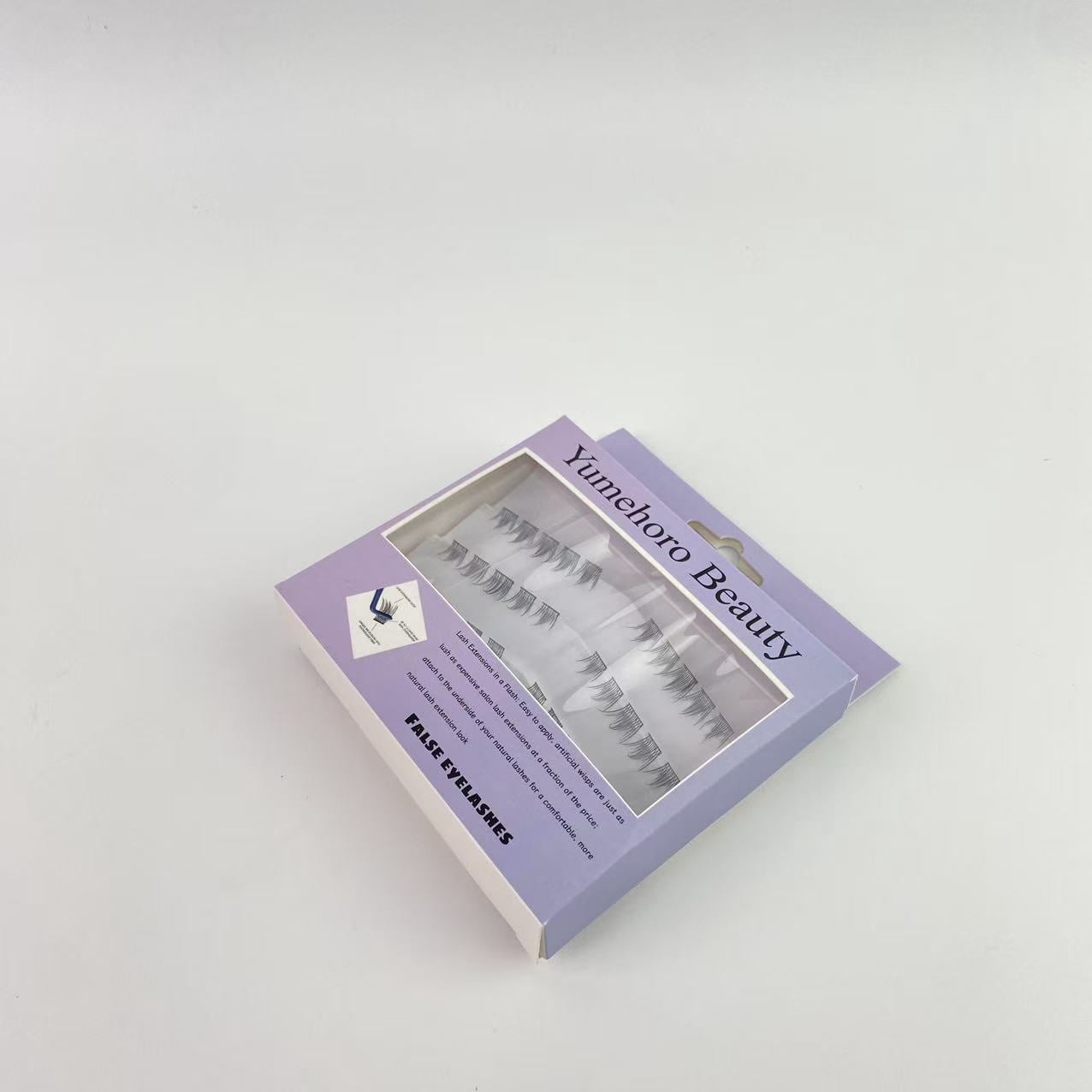 Yumehoro Beauty False eyelashes,Eyelash Extension Lengthening Wisps - Featherlight Synthetic Reusable Artificial Eyelashes