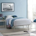 thumbnail image 1 of Modway Horizon Twin Modern Style Stainless Steel Bed Frame in Gray, 1 of 9