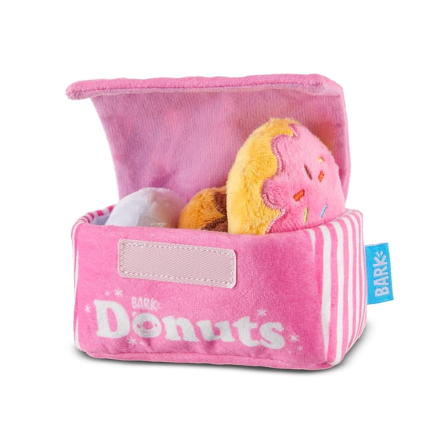 Barkbox Dog Toys - Barkers Dozen Donuts Plush 4 En 1 Juguete Interactivo Para Perros Y Cachorros - Pequeño