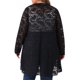 thumbnail image 3 of Cardigan de encaje plus size Agnes Orinda para mujeres, cardigans con volantes, abertura frontal, manga larga, cobertura de encaje transparente, 1X negro, 3 of 5