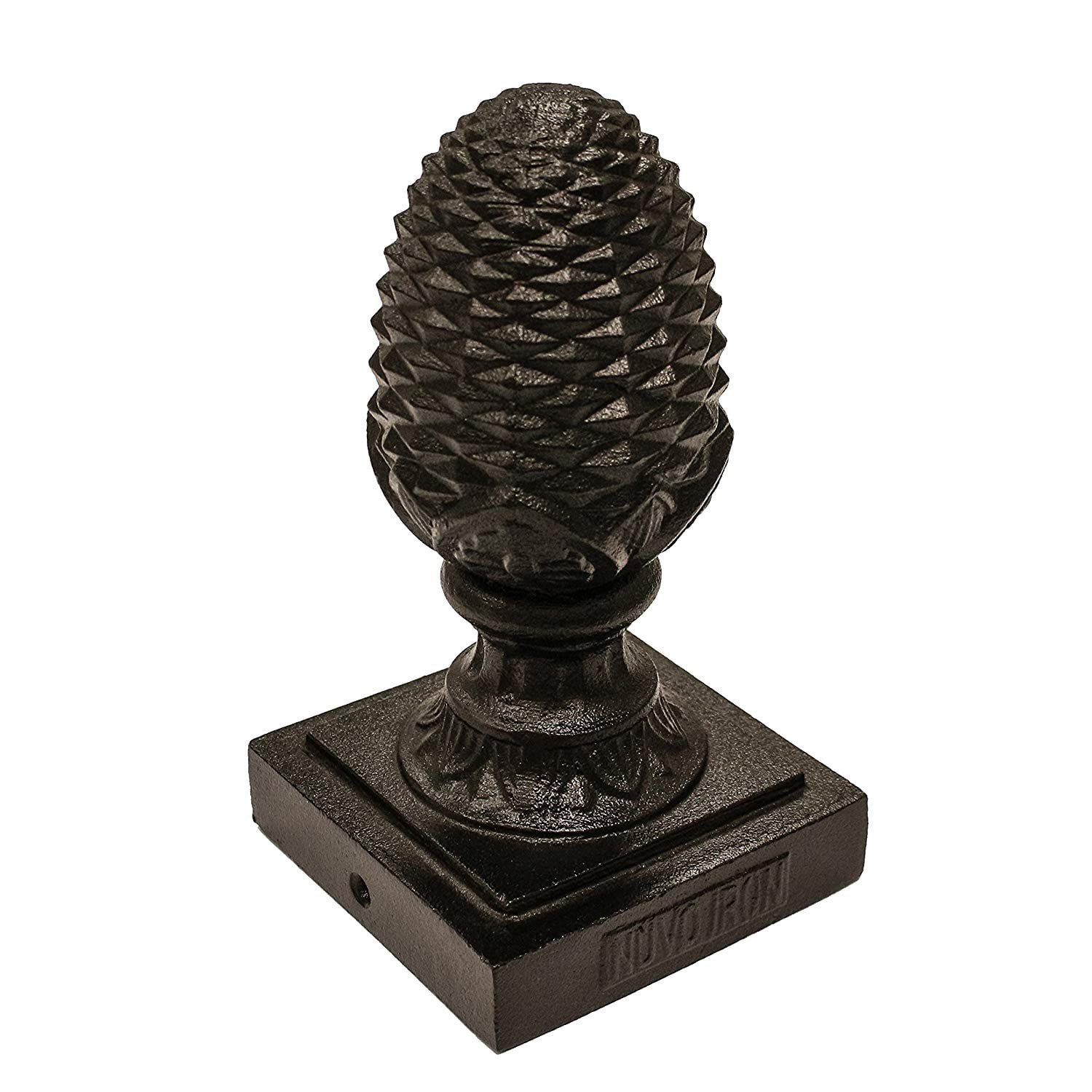 Nuvo Iron Decorative Pineapple Post Cap for 3.5" x 3.5" Posts Black PCP04 