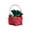 C, variant on Christmas Apple Bag Leather Handle Bucket Christmas Eve Flannel Gift Pouch Candy Bag Velvet Drawstring Sack Holiday Favor Party Gift Packaging