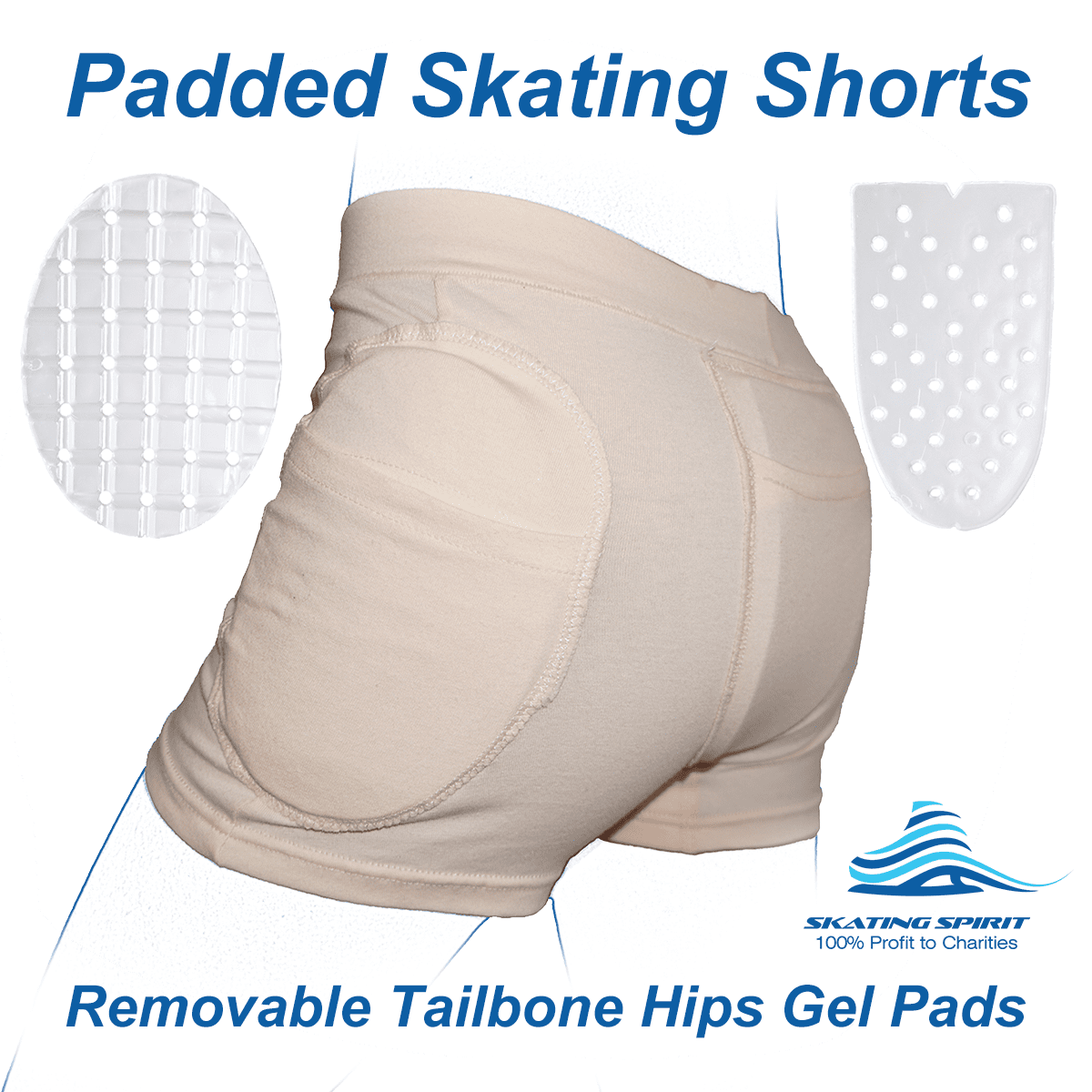 Secure Hip Protectors with Removable Tailbone Pad - Protective Guards  SHP-MW, SHP-LW