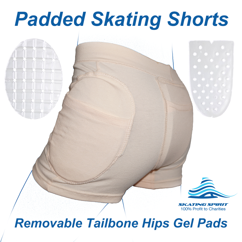 Padded Shorts Hip Tailbone Gel Pad Protective Underwear For Figure