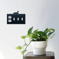 thumbnail image 2 of Village Wrought Iron EOSSS-116 8.25 Inch Loon - Single Outlet and Triple Switch Cover, Black, 2 of 2
