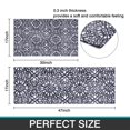 thumbnail image 7 of Blue and White Abstract Pattern Kitchen Rugs Sets Of 2,Anti Fatigue Kitchen Mat Rugs Non Slip Washable,Decorative Kitchen Floor Mats for Kitchen,Sink,Laundry,17"x30"+17"x47", 7 of 7