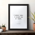 thumbnail image 3 of Nelson Mandela Quote Wall Art Poster I Never Lose I Either Win or Learn Motivational Inspirational Decor for Living Room Bedroom Office, UNFRAMED 16x24, 3 of 5
