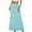 Mint Green, variant on Women's Casual Ruched Stretchy High Waist A Line Skirt Flared Midi Skirt Neon Skirt S