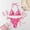 #616-Hot Pink, variant on Haivin Women's High Waist Two-Piece Bikini Set with Adjustable Drawstring, Push-Up for Beach and Swimming
