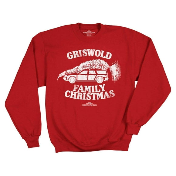 Ripple Junction National Lampoon's Christmas Vacation Griswold Family Xmas Adult Sweatshirt Medium Red
