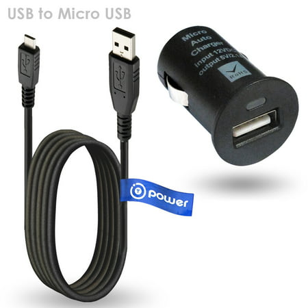 T-Power AC DC Car Charger for Blackberry Aries bold Curve Thunder Storm Torch /BlueAnt Bluetooth / Casio / Cricket ZTE Memo / Dell Venue Android Auto boat adpater + USB Data Charge Sync Cable (Blackberry Curve Best Model)