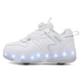 thumbnail image 3 of Kids Roller Skates Light up Shoes with Wheels Shoes LED USB Charging Roller Sneakers for Girls Boys Birthday Christmas Gift ﻿, 3 of 16
