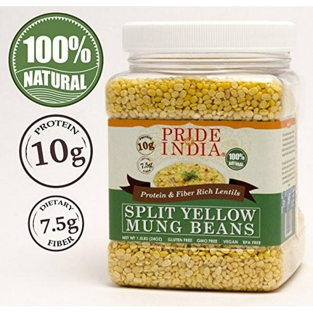 Split Yellow Mung Beans (3.30 LBS, 1496.85 gms)