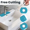 thumbnail image 3 of Pofeuu Blue Glitter Print Splash Guard for Sink Faucet Sink Gadgets-Splash Guard Behind Faucet Drip Catcher for Kitchen, Bathroom,Sink Mat, 3 of 7