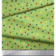 thumbnail image 2 of Soimoi Velvet Fabric Dot & Triangle Geometric Print Fabric by Yard 58 Inch Wide, 2 of 3