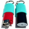 thumbnail image 1 of Keychain Lighter Holders | 2 Pack | 16 Colors | Lighters Not Included | Lighter Sleeve, Case, Holder Keychains for BIC J6 Lighters (Sky Blue), 1 of 7