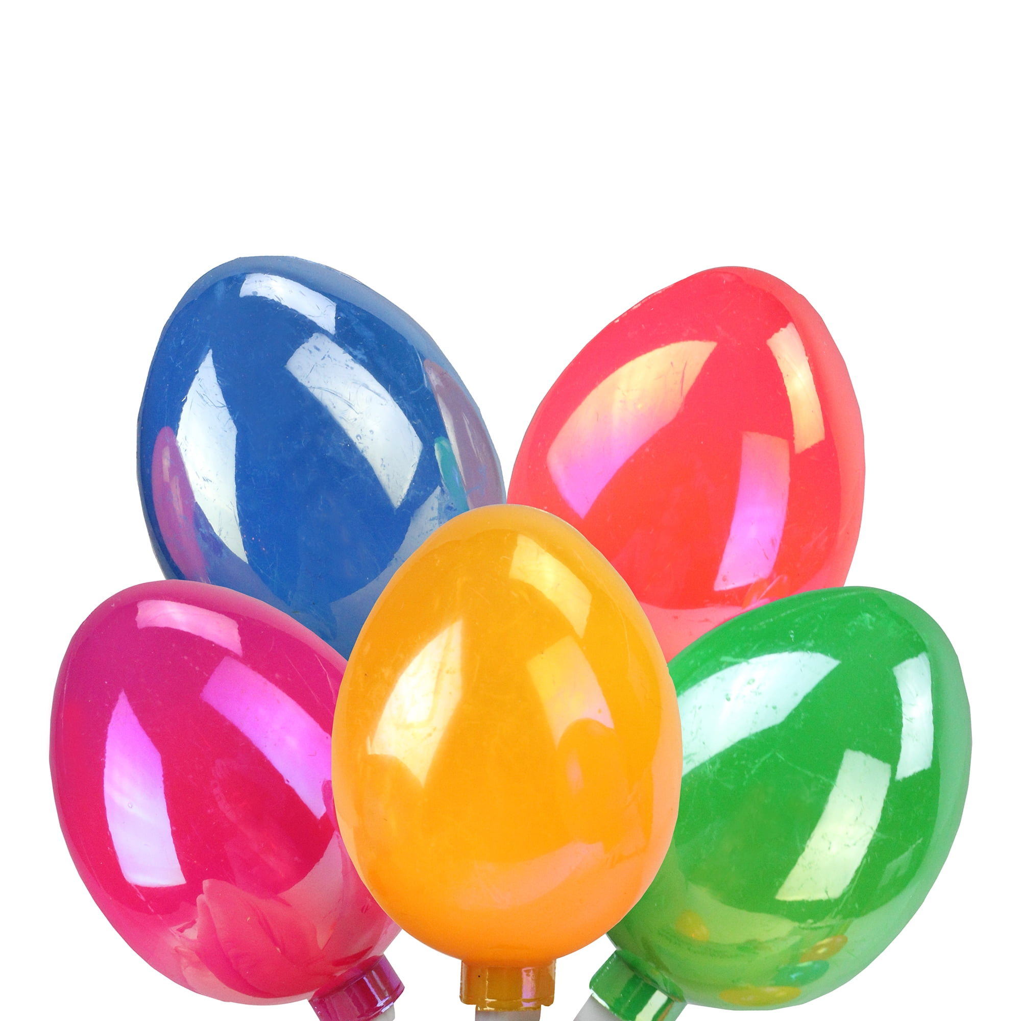 Northlight 10ct Mini Easter Egg String Lights MultiColor 7.4' White