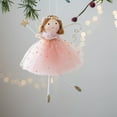thumbnail image 5 of Christmas Angelic Doll Decoration, Exquisite Hanging Ornaments for Christmas Decorations or Tree Pendant 5.51x4.33 Inch Pink, 5 of 6
