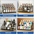 thumbnail image 3 of 4 Tier Spice Rack for Cabinet, Spice Rack Organizer, Depth Adjustable Spice Holder for Countertop, Cupboard, Seasoning Shelf-1 PCS, 3 of 9