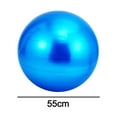 thumbnail image 2 of Inflatable fitness ball, yoga ball for fitness, stability exercise-blue-55cm, 2 of 5