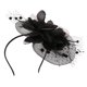 thumbnail image 4 of Sombrero de boda cóctel Zulema Pillbox Knot Derby Hat Negro para mujer, 4 of 8