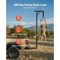 thumbnail image 3 of 300 LB Game Hoist with Truck Hitch Mount  360° Swivel Shaft, Adjustable Height & Winch Included  Complete Deer Hunting Hoist Kit with Gambrel for Skinning, 3 of 10