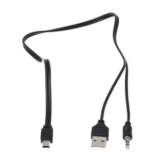 3.5mm USB to Mini USB Standard Audio Jack Connection Cable for Speakers  Mp3/4