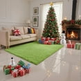 thumbnail image 7 of Christmas Area Rug for Living Room, Large Fluffy Rug for Bedroom & Fuzzy Furry Plush Soft Rugs, Small Shaggy Carpet for Boys and Girls Dorm Room Home Decor (55"X20", Fruit Green), 7 of 7
