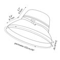 thumbnail image 3 of Sombrero de cubo reversible para mujer, protección UV, ala ancha plegable, playa de verano, 3 of 9
