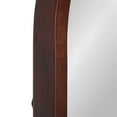 thumbnail image 4 of Kate and Laurel Hutton MidCentury Modern Farmhouse Arch MIrror, 24" x 36", Walnut Brown Finish, 4 of 8