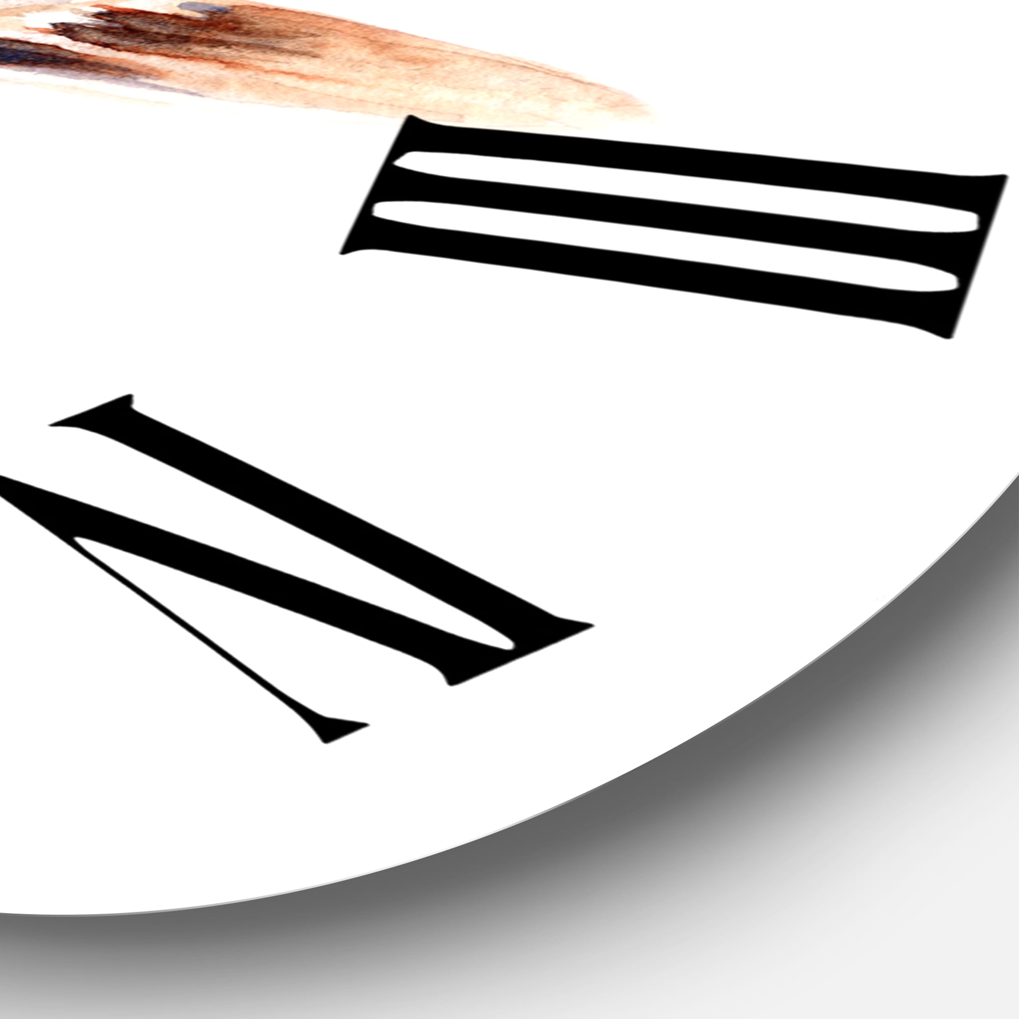 Designart 1 in Quartz Farmhouse Wall Clock