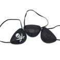 thumbnail image 1 of Parches de ojos piratas, 3 piezas, parches de calavera, máscaras de seda para ojos de capitán pirata para decoración de Halloween, fiesta temática pirata de Navidad, 1 of 5