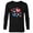 Black, variant on Marvel Spider-Man Spidey Hearts Valentine's Day - Long Sleeve T-Shirt for Men - Customized-White