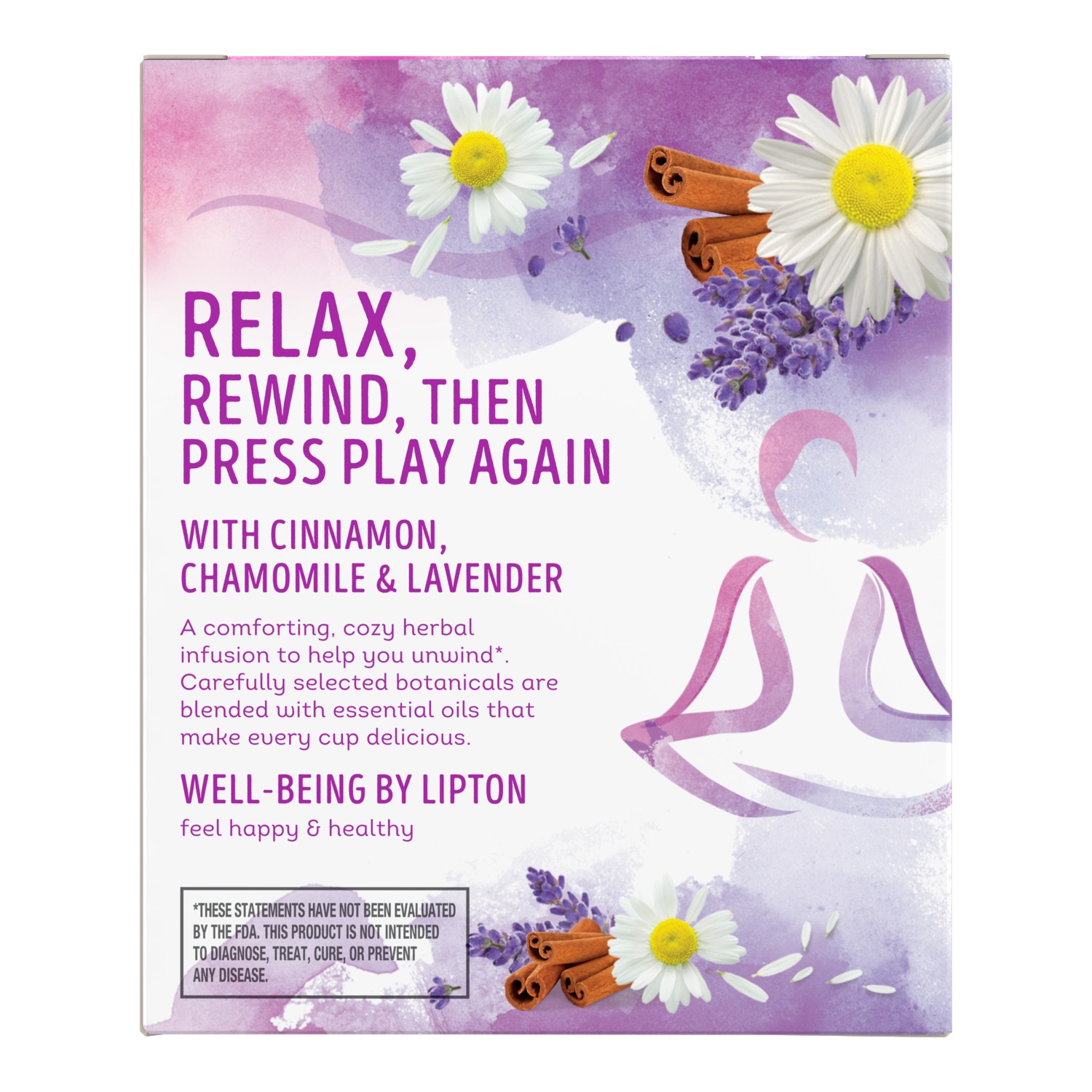 Lipton Stress Less Herbal Supplement Tea Bags, 15 Ct. Pack Of 12